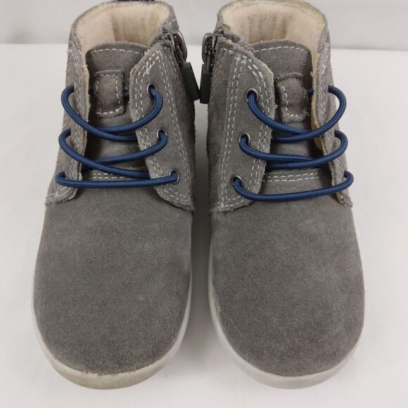 UGG Kristjan Chukka Toddler Boots Suede Zip Up Gray Zipper Shoes Size 9 - Picture 3 of 13